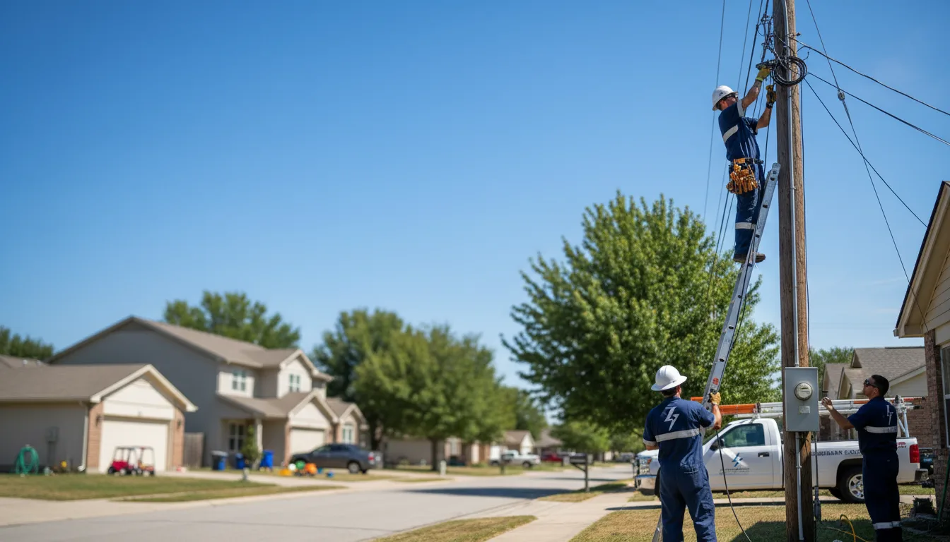 Residential electrician providing installation services in Convoy, OH